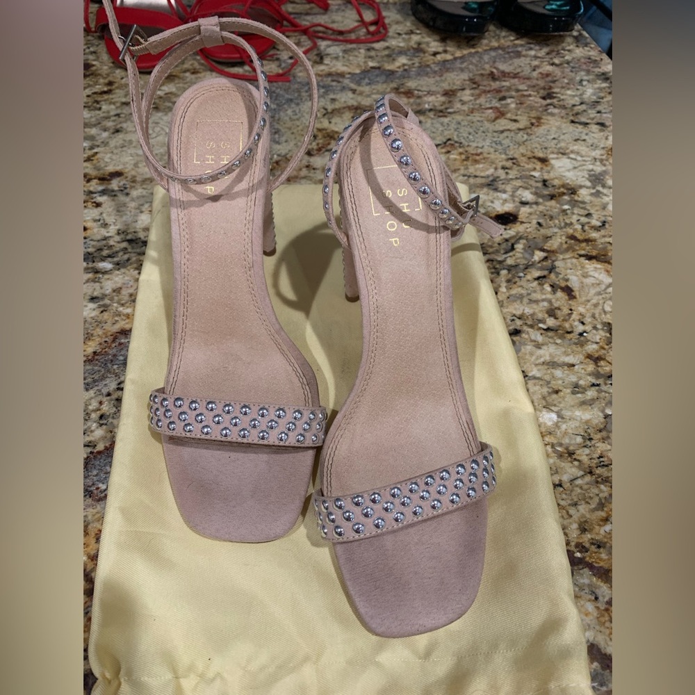 Studded rose sandals